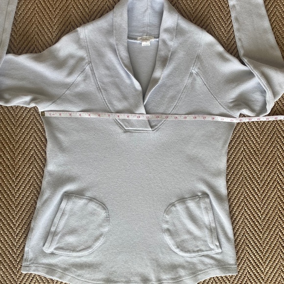 Mododoc tunic sweatshirt v-neck long sleeve periwinkle Small - Picture 6 of 14